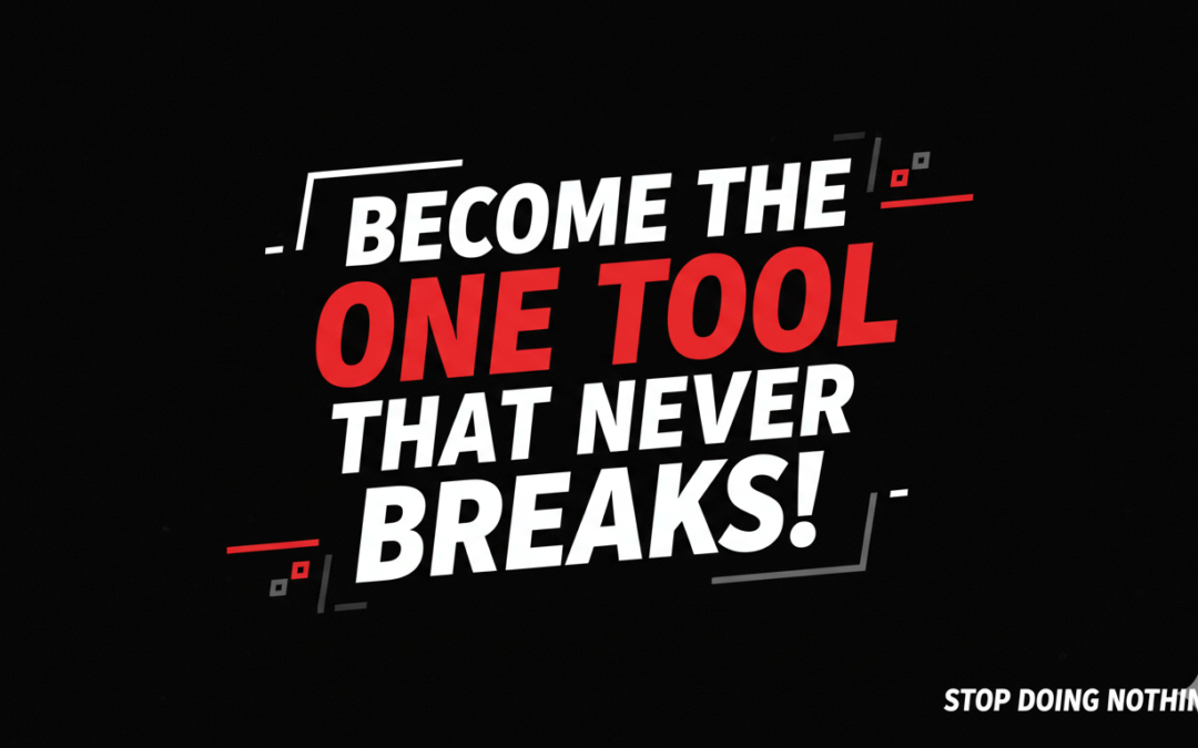 Amateurs Blame Their Tools. Playmakers Become the One Tool That Never Breaks.